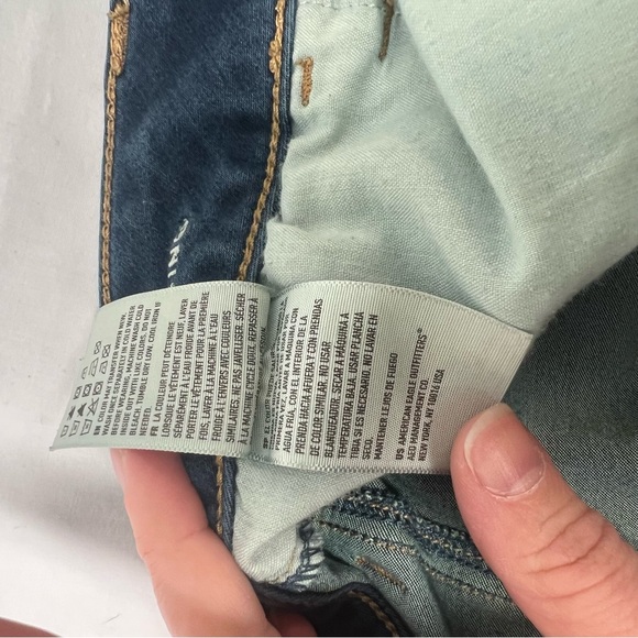 American Eagle Women's Blue Skinny Super Stretch Jeggings B - Picture 8 of 9